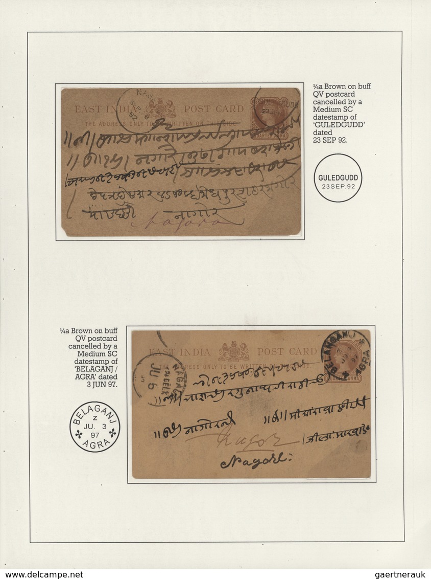 Indien - Stempel: 1860/1900(ca.), Exhibition Collection on "Victoria Postal History of British India
