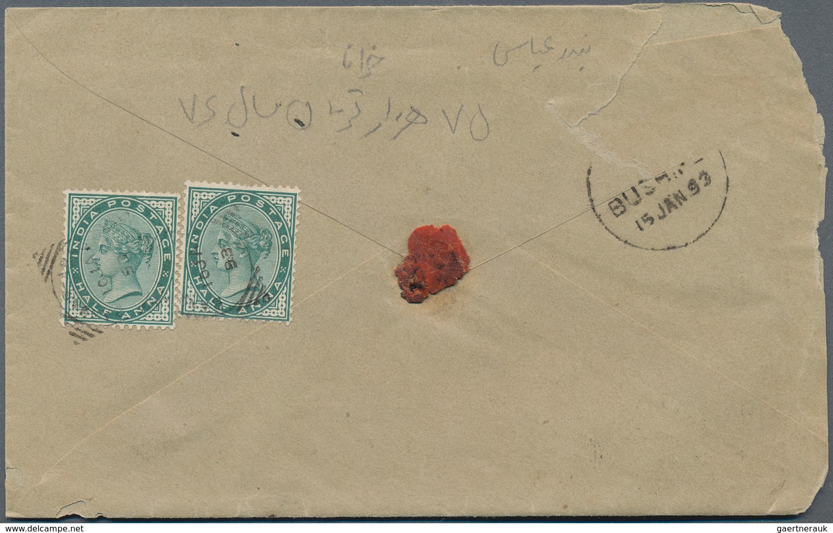 Indien - Used Abroad: 1870's-90's: Group Of 13 Covers From Persia To India Or Used Inland, Including - Sonstige & Ohne Zuordnung