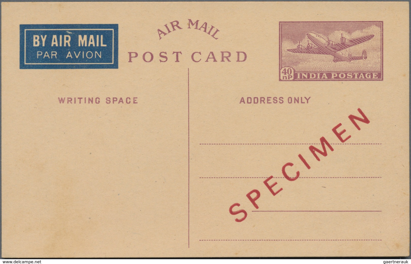 Indien - Ganzsachen: 1940's-Modern Aerogrammes: More Than 500 Postal Stationery Airmail Cards, Air L - Ohne Zuordnung