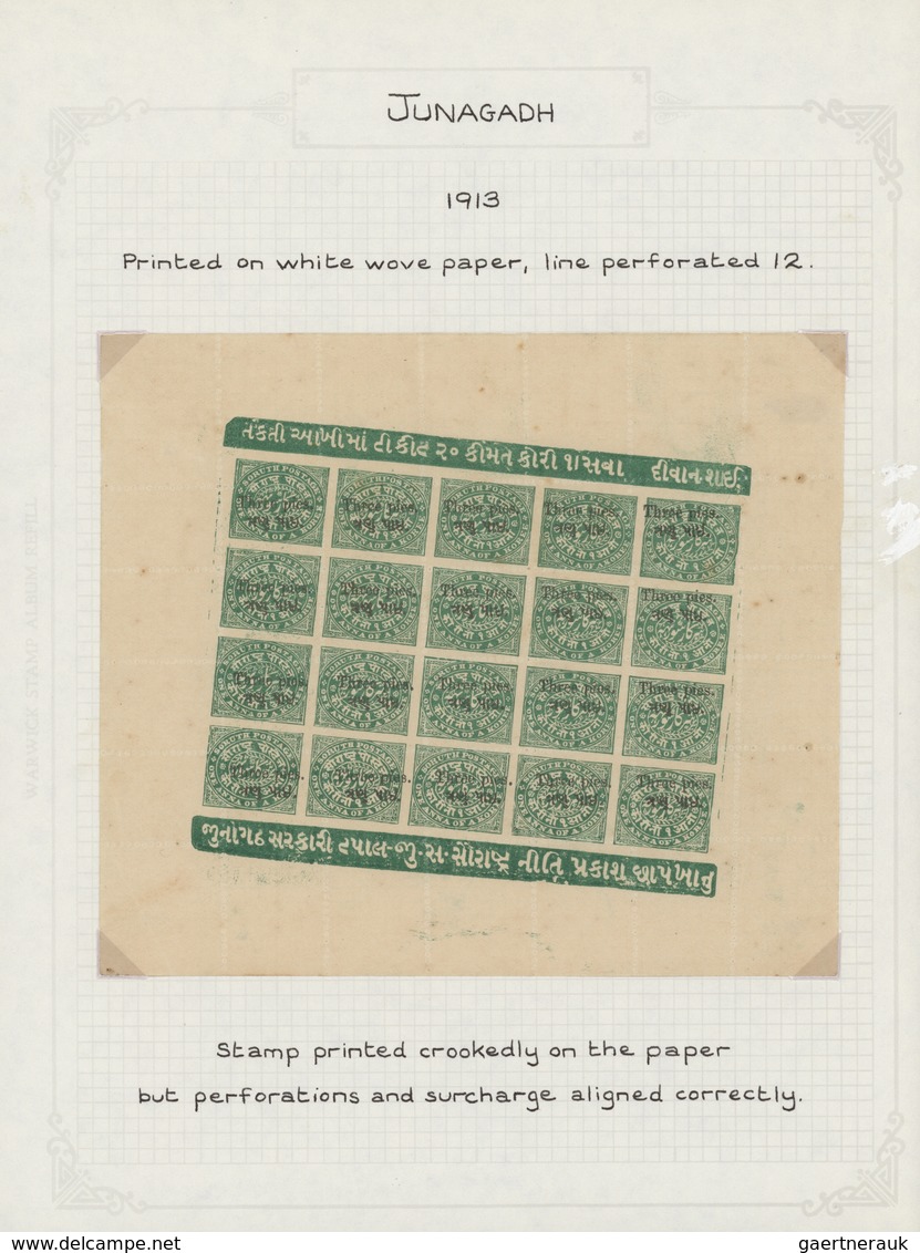 Indien - Feudalstaaten: 1868-1949 Comprehensive And Specialized Collection Of Mint And Used Stamps, - Other & Unclassified