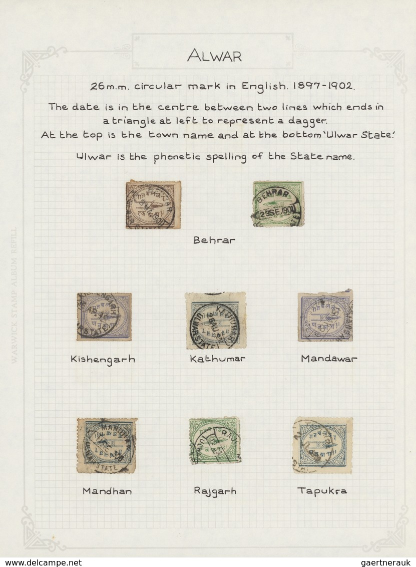 Indien - Feudalstaaten: 1868-1949 Comprehensive and specialized collection of mint and used stamps,