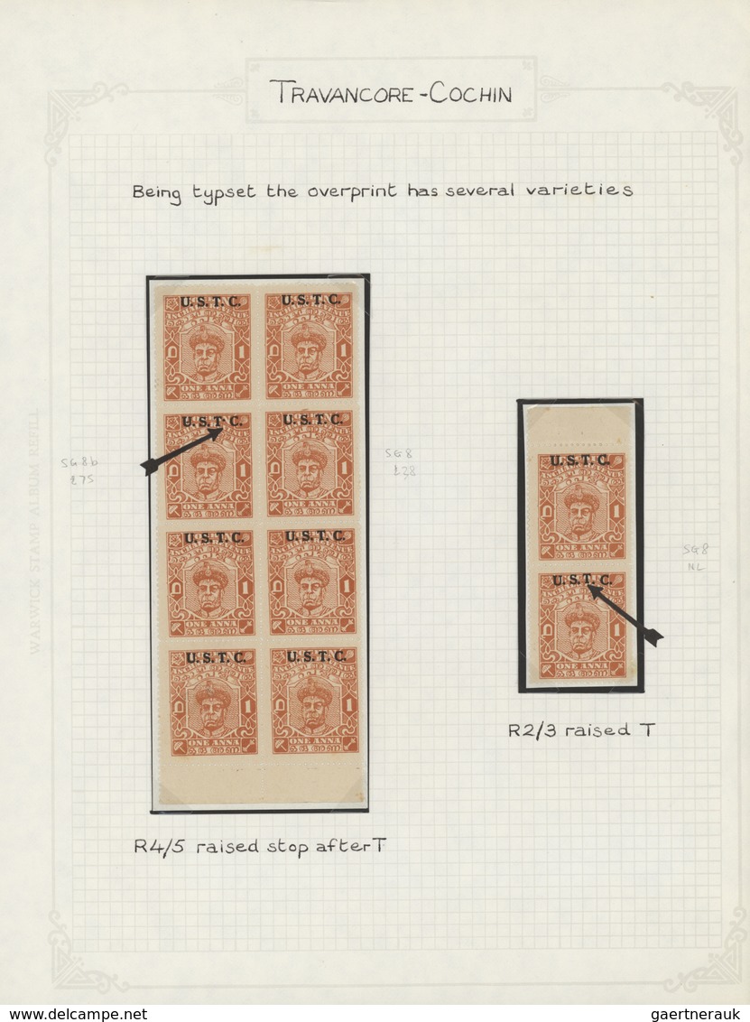 Indien - Feudalstaaten: 1868-1949 Comprehensive and specialized collection of mint and used stamps,