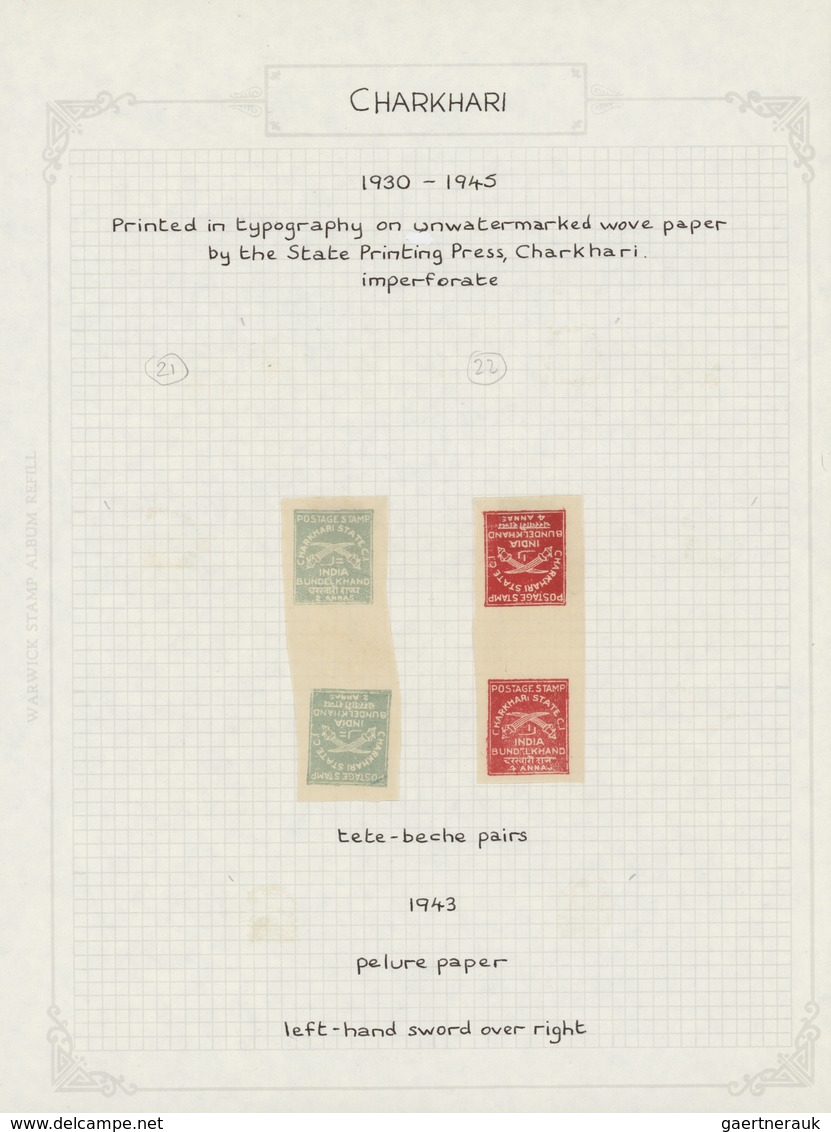 Indien - Feudalstaaten: 1868-1949 Comprehensive and specialized collection of mint and used stamps,