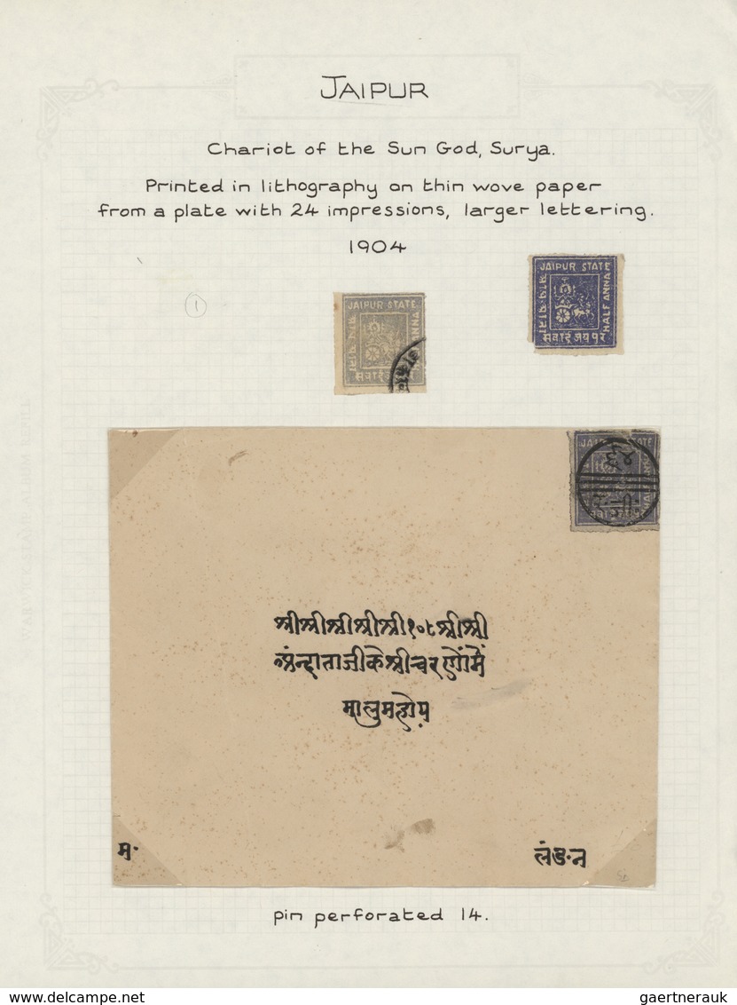 Indien - Feudalstaaten: 1868-1949 Comprehensive and specialized collection of mint and used stamps,