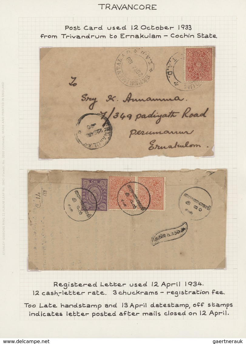 Indien - Feudalstaaten: 1868-1949 Comprehensive and specialized collection of mint and used stamps,