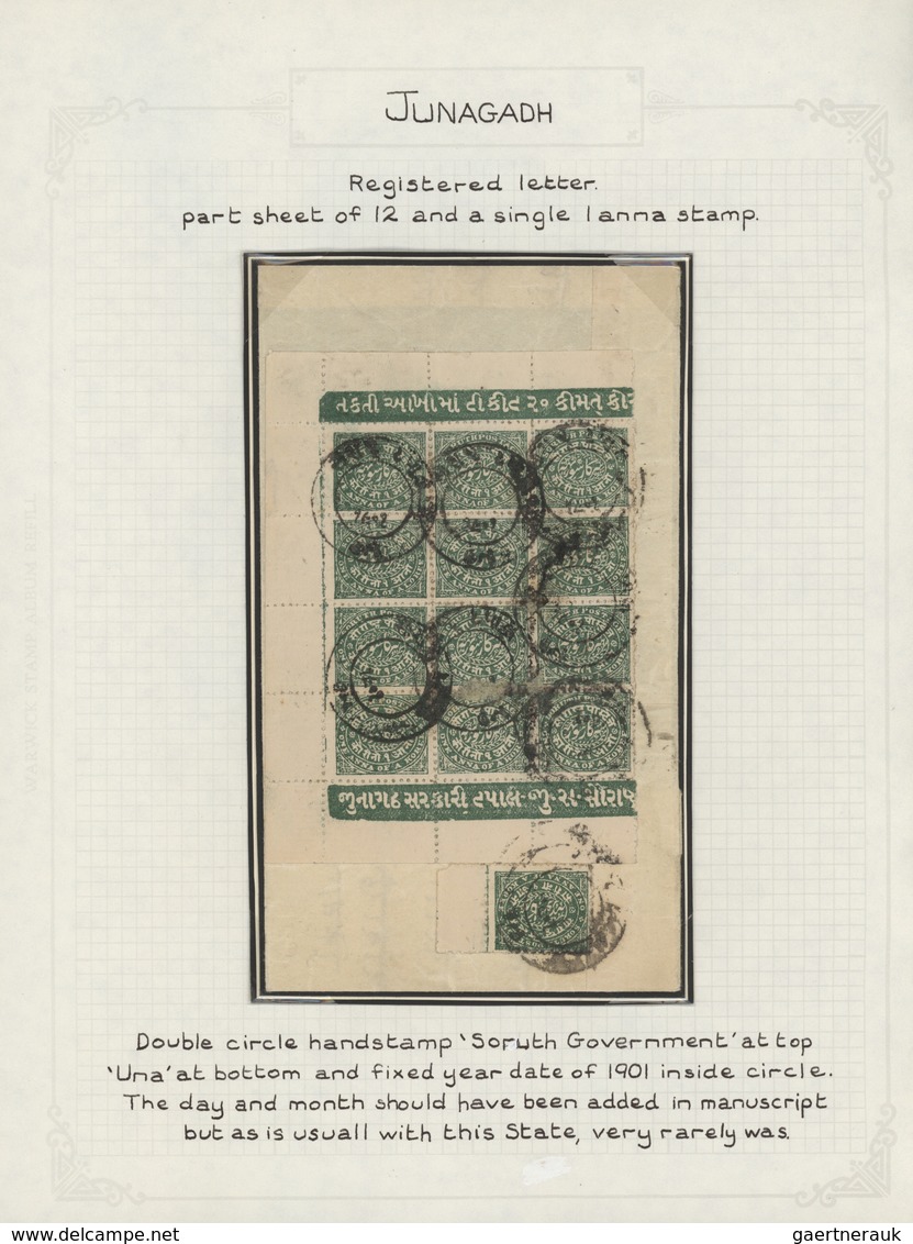 Indien - Feudalstaaten: 1868-1949 Comprehensive and specialized collection of mint and used stamps,