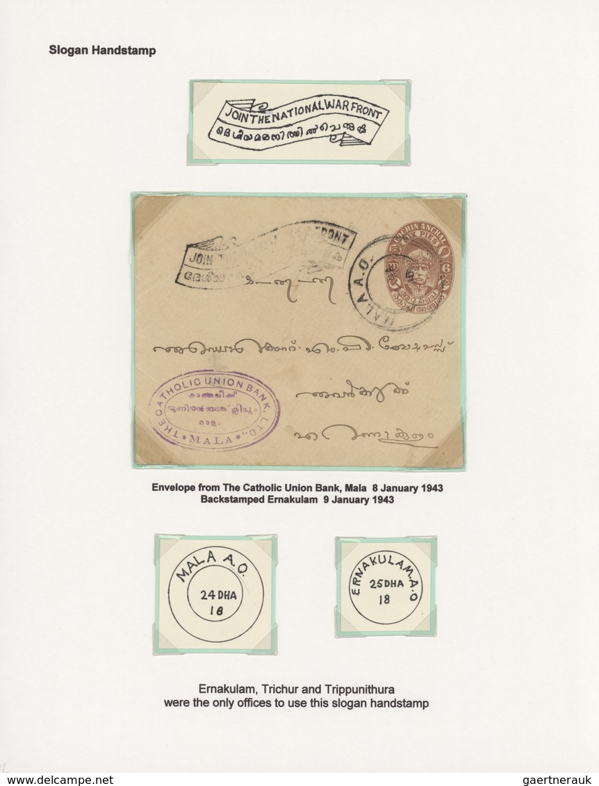 Indien - Feudalstaaten: COCHIN 1892-1949 "CANCELLATIONS": Specialized Collection Of The Various Type - Otros & Sin Clasificación