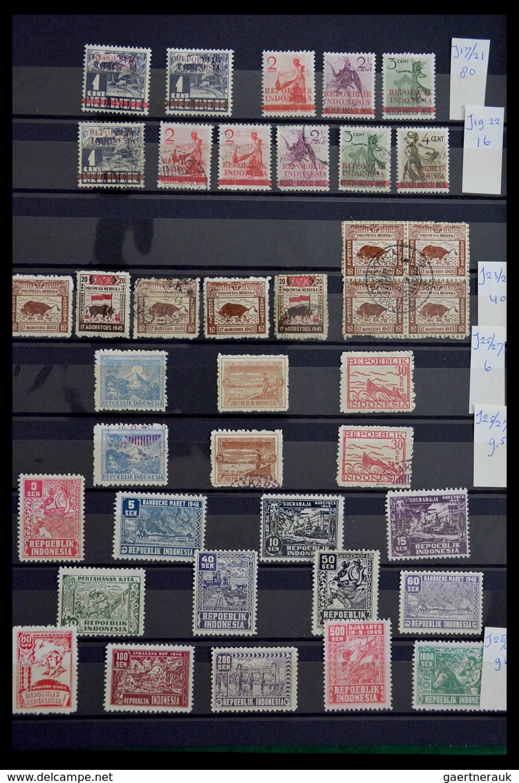 Indonesien: 1945-1948: Very Wellf Illed, Mint Hinged And Used Collection Interimperiod Indonesia In - Indonesien