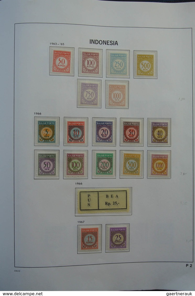 Indonesien: 1949-2012: As good as complete, almost only MNH collection Indonesia 1949-2012 in Davo c