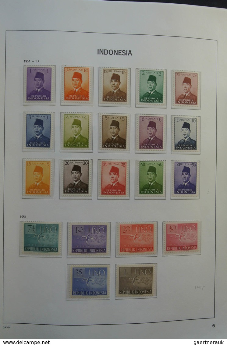 Indonesien: 1949-2012: As good as complete, almost only MNH collection Indonesia 1949-2012 in Davo c