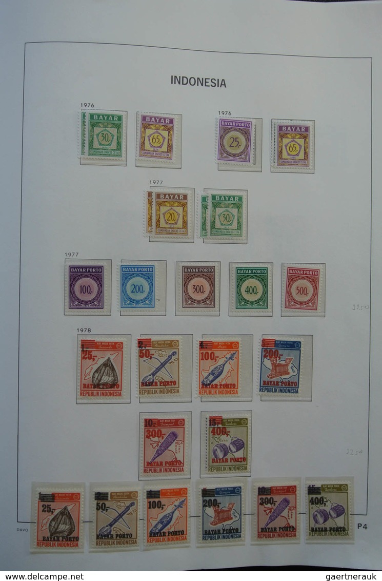 Indonesien: 1949-2012: As good as complete, almost only MNH collection Indonesia 1949-2012 in Davo c