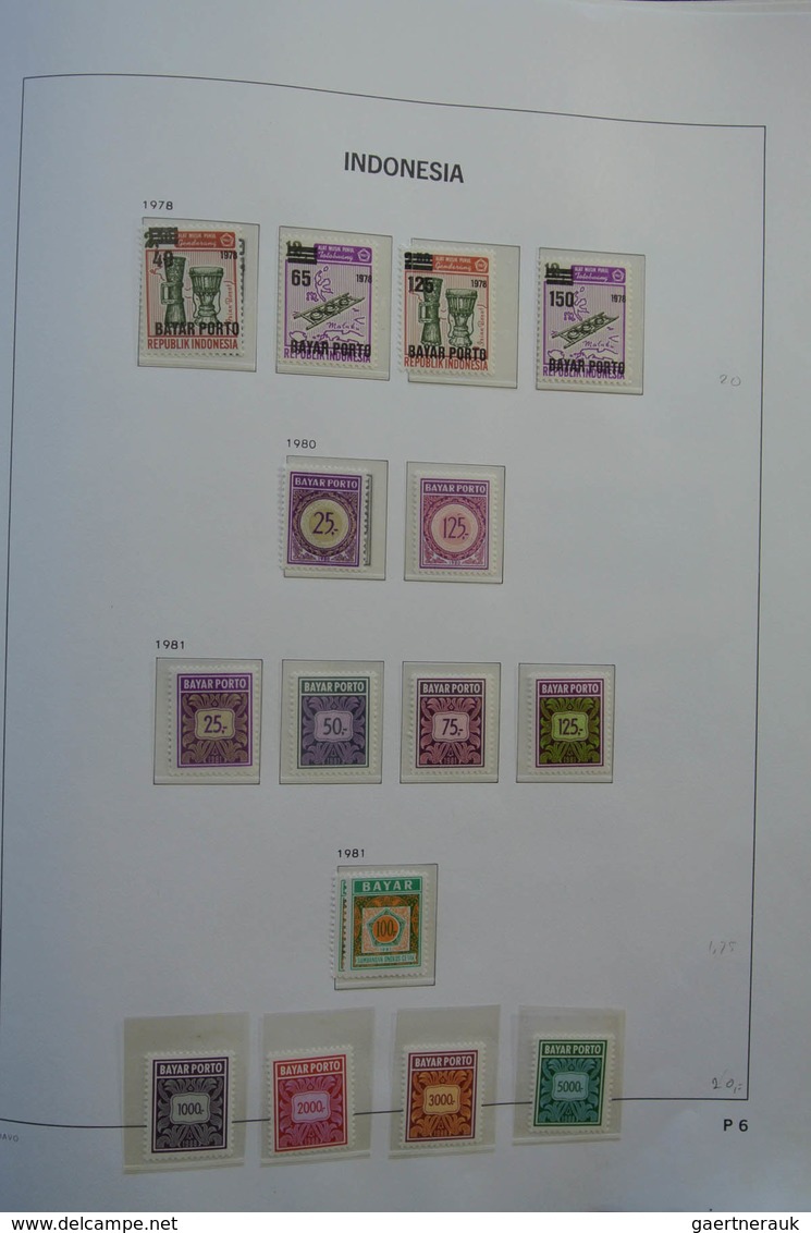 Indonesien: 1949-2012: As good as complete, almost only MNH collection Indonesia 1949-2012 in Davo c