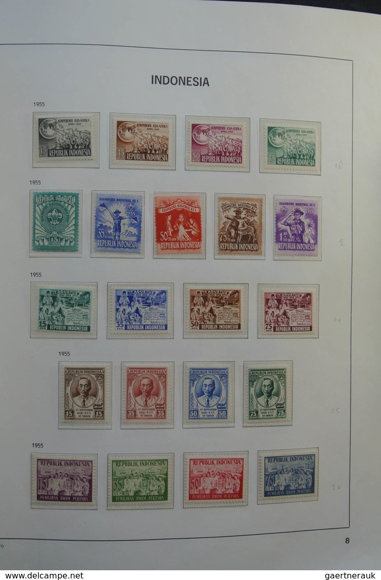 Indonesien: 1949-2012: As good as complete, almost only MNH collection Indonesia 1949-2012 in Davo c