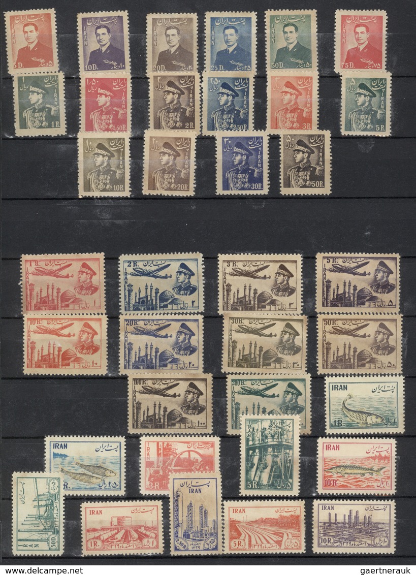 Iran: 1875/1980 (ca.), Mint And Used Assortment/colletion In Two Stockbooks From Classic Issues, Var - Iran