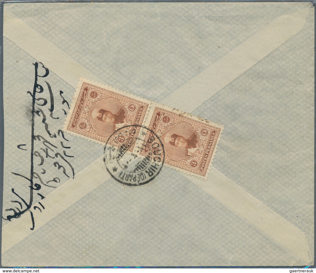 Iran: 1890/1932 (ca.), seven interesting domestic mail covers beginning with a 5 Ch. "lion" single f