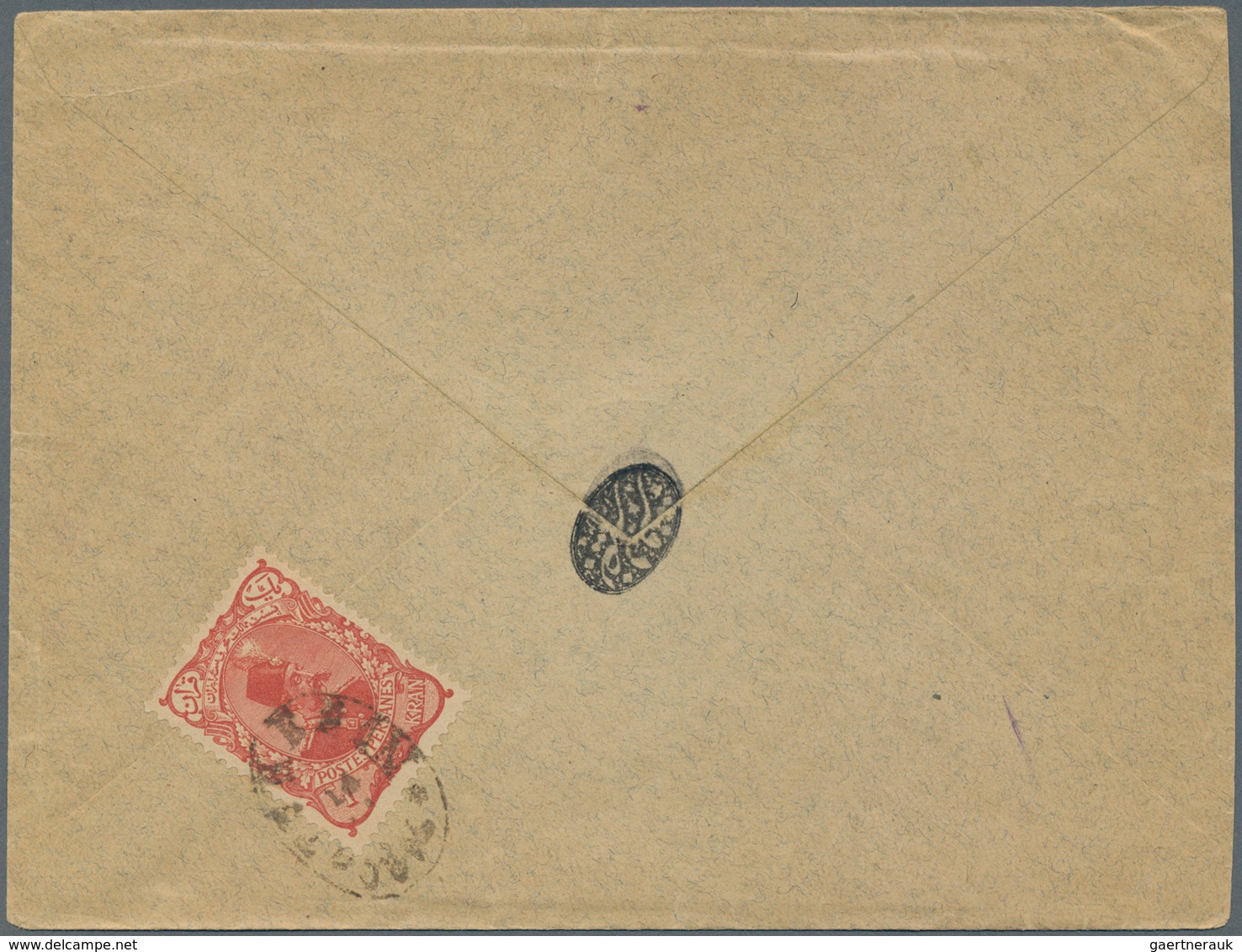 Iran: 1899, Mozzafar-edin Shah 1 K., Single Franking On Three Registered Covers. Some Bends And Shor - Iran