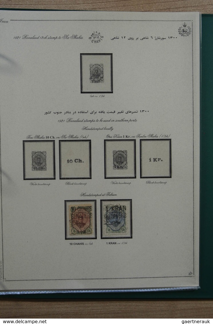 Iran: 1909-1978: Beautiful, mostly MNH and mint hinged collection Iran 1909-1978 in 10 albums, inclu