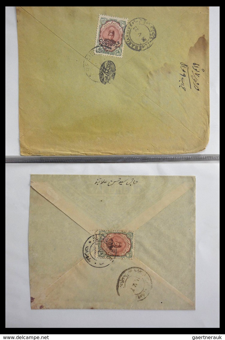 Iran: 1910-1930: Beautiful Collection Of 60 Nice Covers, All With Frankings On The Back, Large Numbe - Iran
