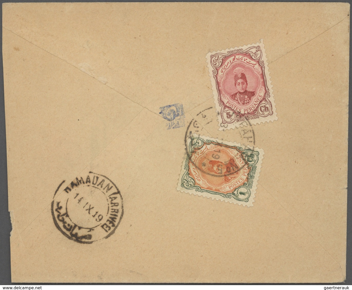 Iran: 1914-18 ca., 8 covers franked with overprinted issues, censors WW I, some different, fine grou