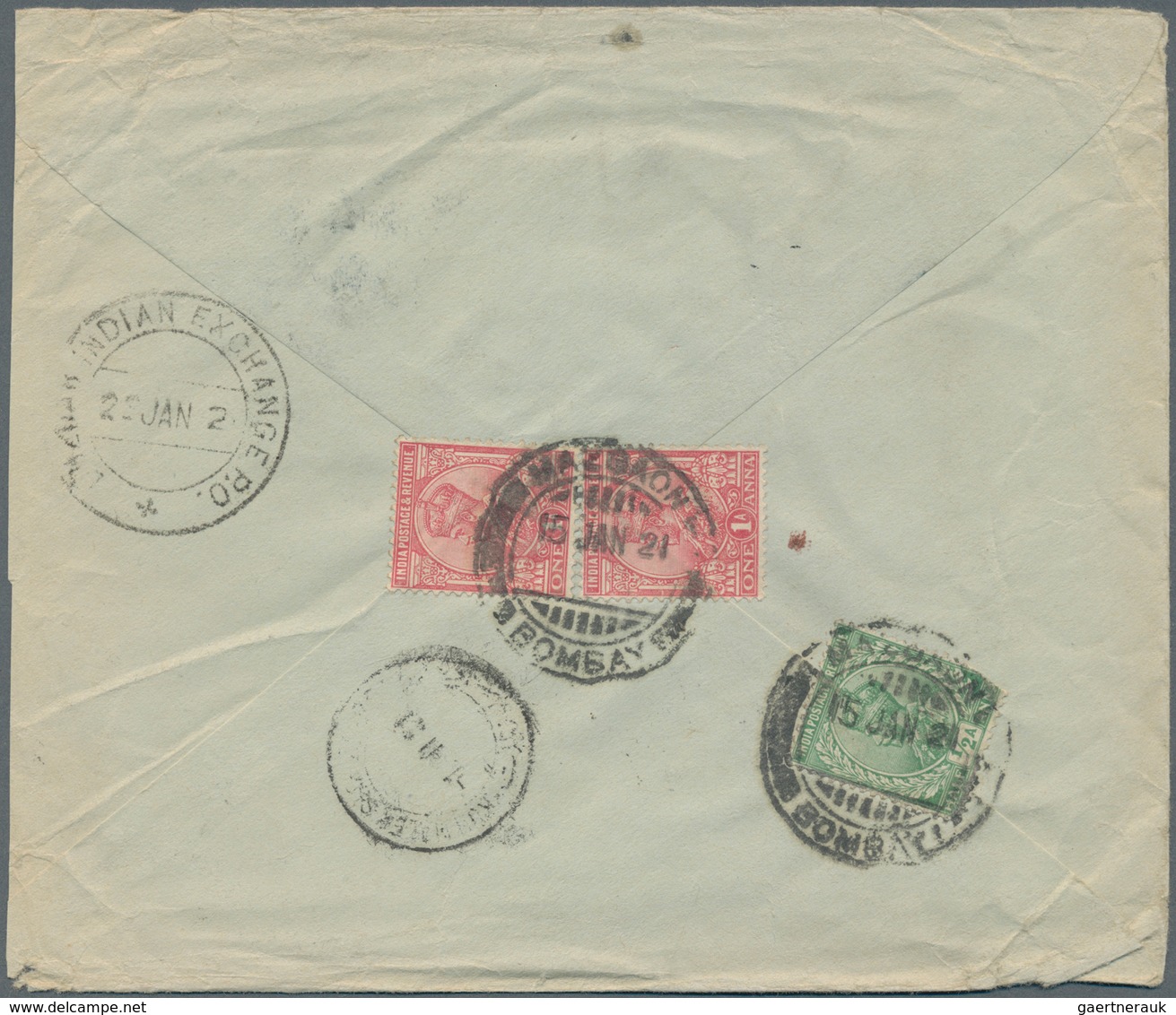 Iran: 1921/1926, Incoming Mail, Two Covers From Bombay To Persia, One Registered And Including The L - Iran