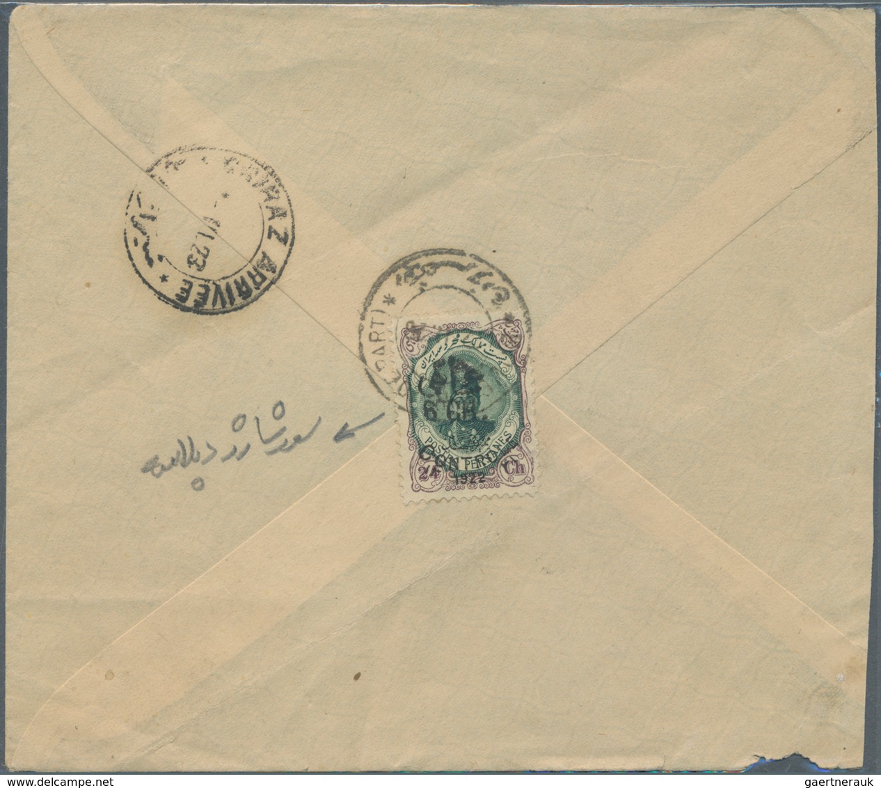 Iran: 1923/1924, Twelve Domestic Mail Covers Franked With Values Of The "Controle 1922" Overprints I - Iran