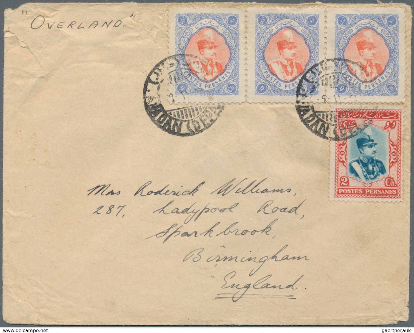 Iran: 1931/1932, Four Covers And Two Front Side Covers, All Foreign Mail To England (some Note "over - Iran