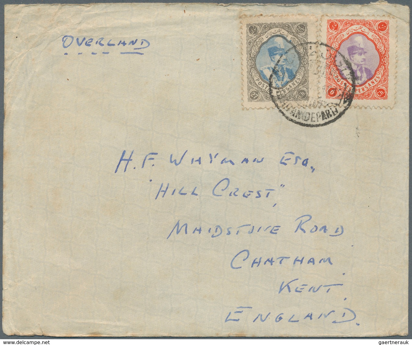 Iran: 1931/1932, Four Covers And Two Front Side Covers, All Foreign Mail To England (some Note "over - Iran