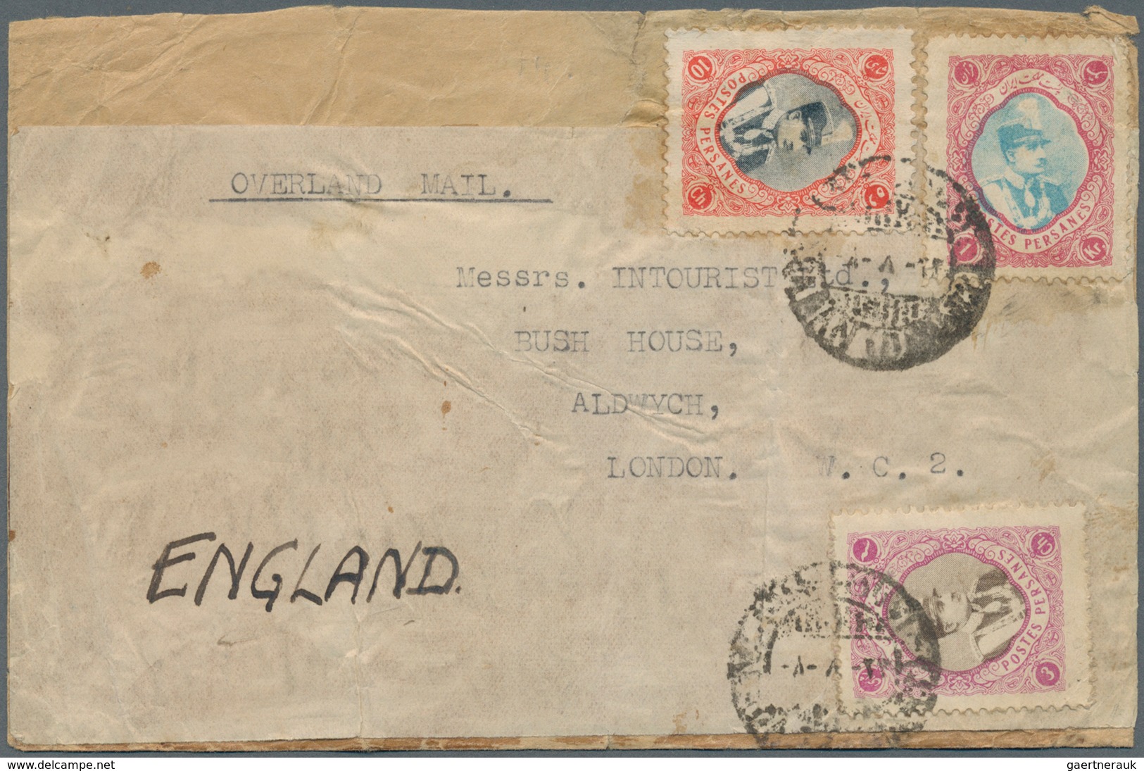 Iran: 1931/1932, Four Covers And Two Front Side Covers, All Foreign Mail To England (some Note "over - Iran