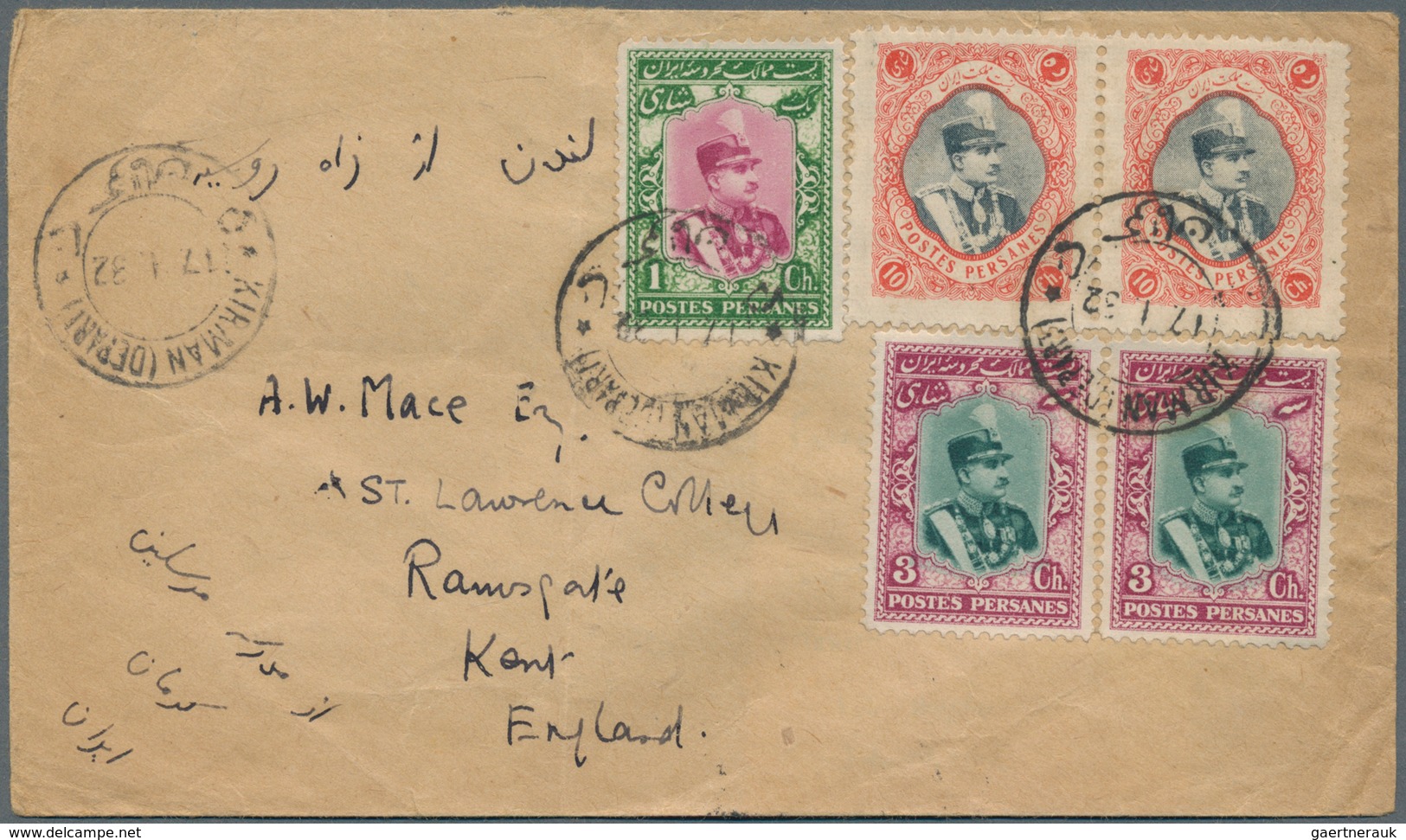 Iran: 1932/1933, ten covers with frankings of the Reza Shah Pahlavi definitives, only foreign mail t