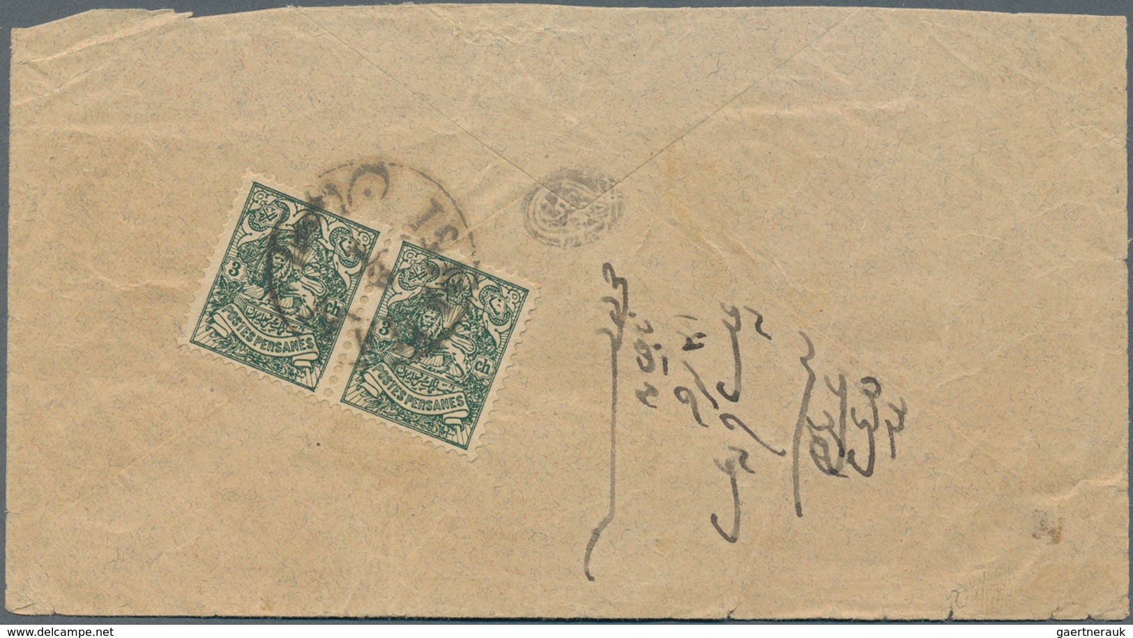 Iran: 1984/1907, Lot Of Nine Covers With "lion" Definitives, Domestic Mail With Four Single Franking - Iran