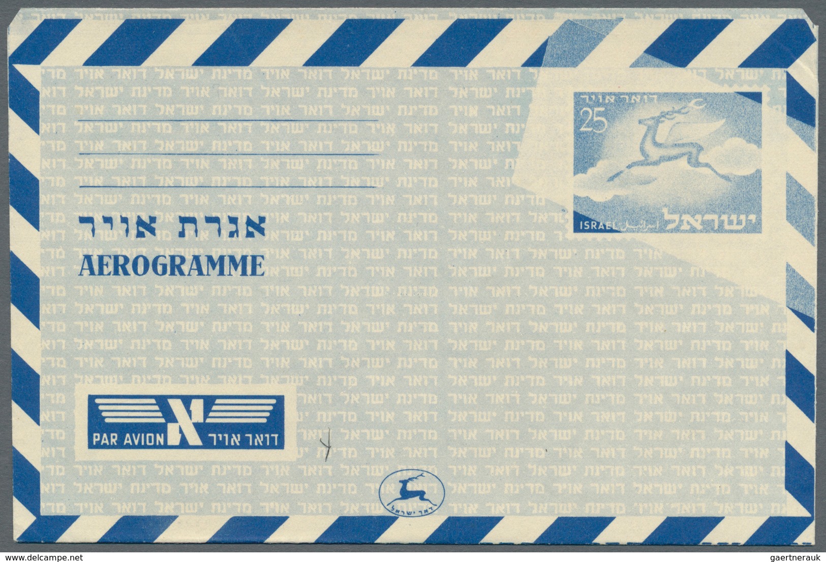 Israel: 1952/1960 (ca.), AEROGRAMMES: Interesting Group With 18 Aerogrammes (unused Except One Is CT - Briefe U. Dokumente