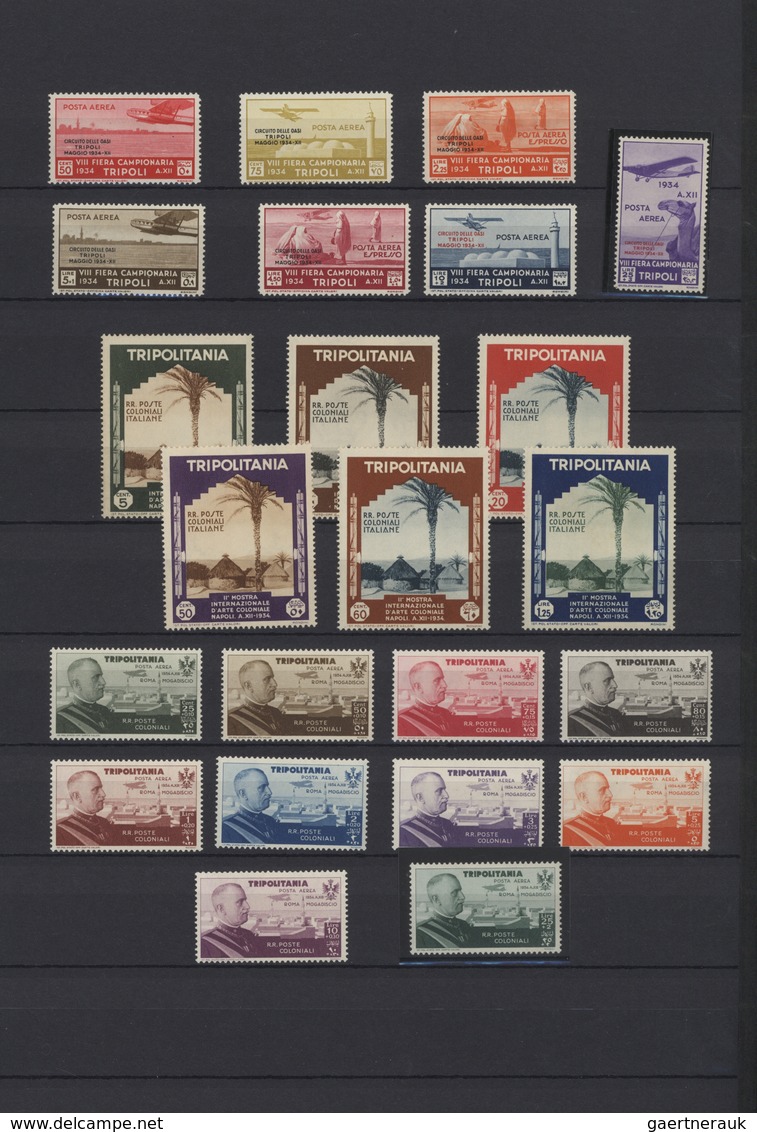 Italienisch-Tripolitanien: 1923/1934, A Mint Collection Comprising Better Issues, E.g. 1924 Manzoni, - Tripolitania