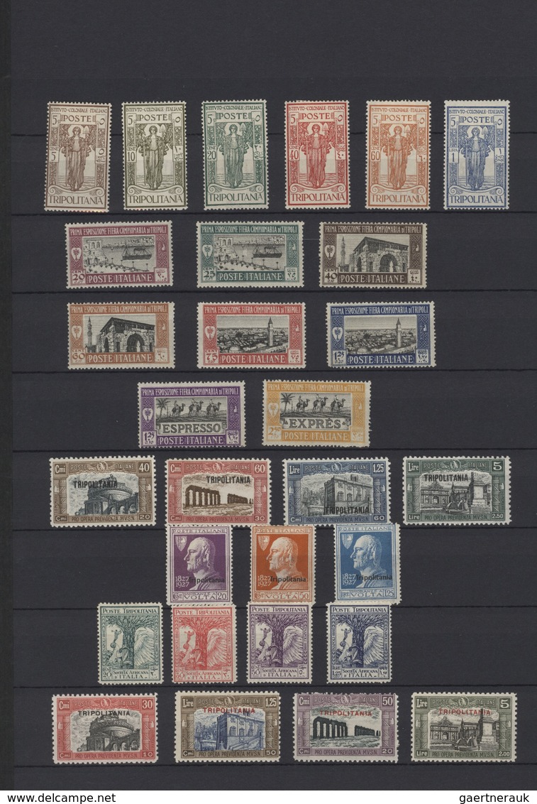 Italienisch-Tripolitanien: 1923/1934, A Mint Collection Comprising Better Issues, E.g. 1924 Manzoni, - Tripolitania