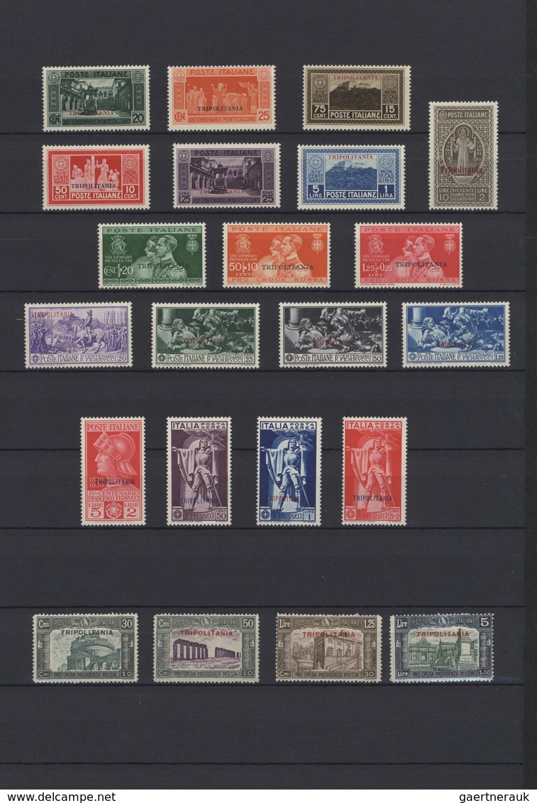 Italienisch-Tripolitanien: 1923/1934, A Mint Collection Comprising Better Issues, E.g. 1924 Manzoni, - Tripolitania