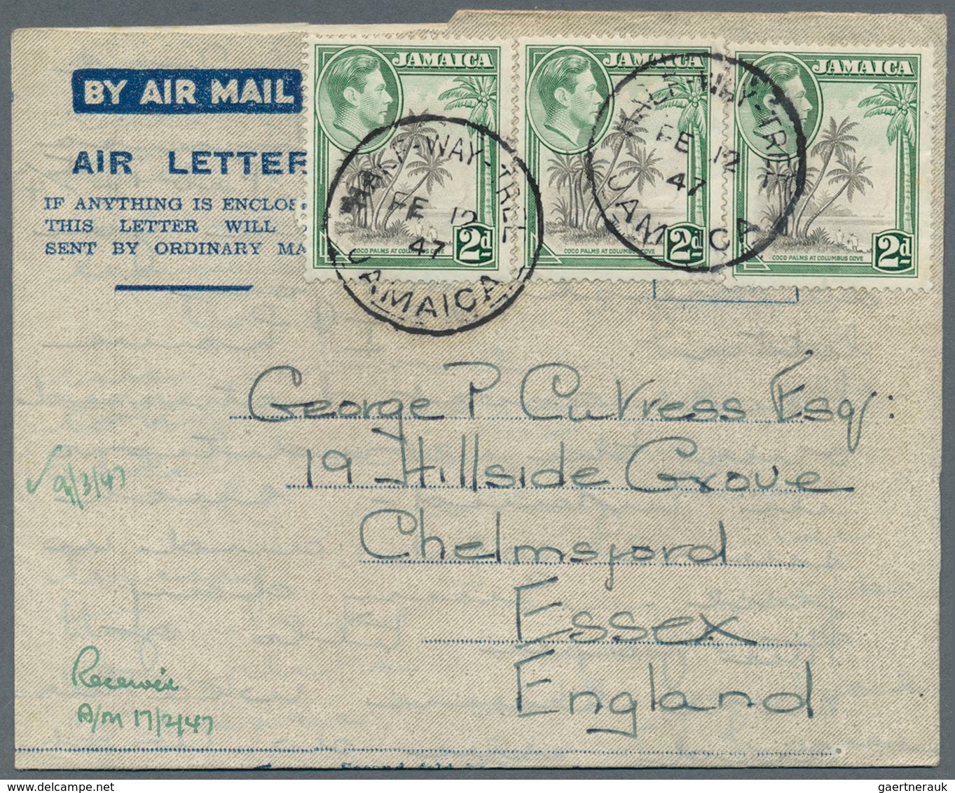 Jamaica: 1947/1983 (ca.), AEROGRAMMES: Accumulation With Approx. 1.000 Unused And Used/CTO Airletter - Jamaica (1962-...)