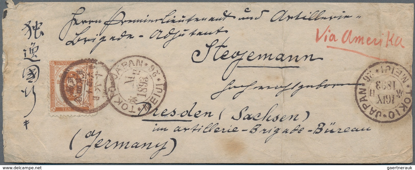 Japan: 1888/1901, Cover (1), Ppc (5) And Stationery (3) Mostly Used To Tanglin/Straits Settlements O - Sonstige & Ohne Zuordnung