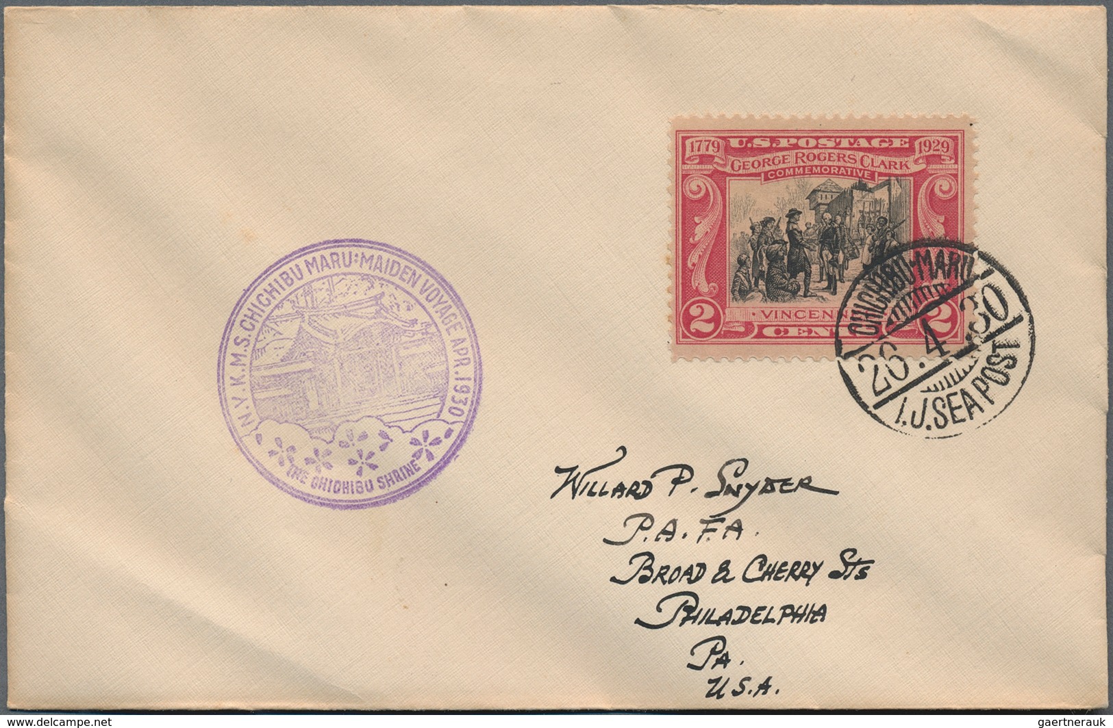 Japan: 1930/36, Covers (10) With Paquebot-marks Or SPO Marks Of NYK (8), States Lines (1) Or Canadia - Sonstige & Ohne Zuordnung