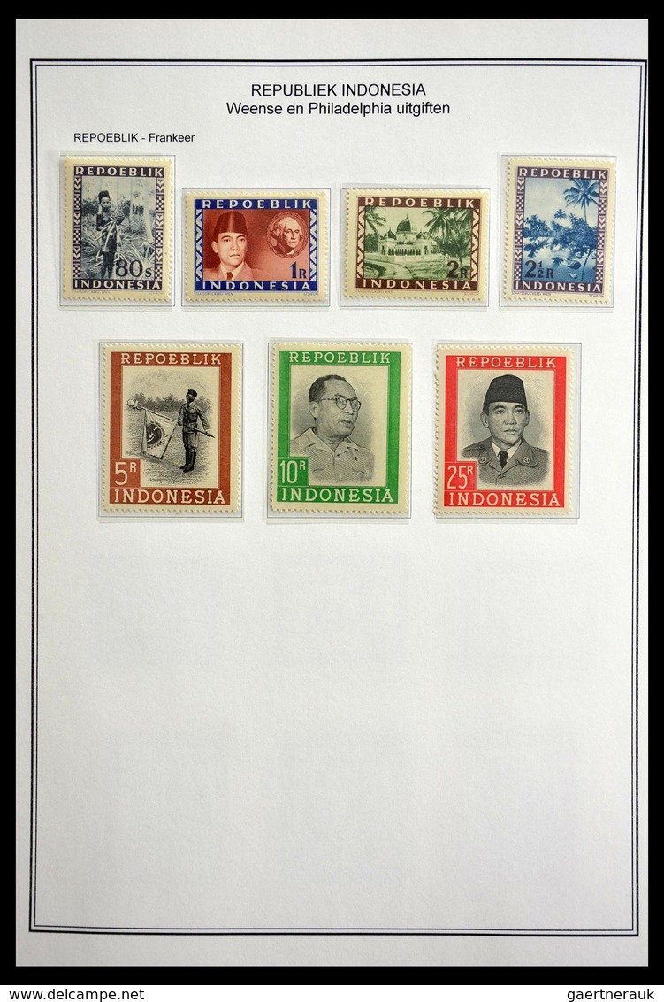 Japanische Besetzung WK II: 1942-1954: Well filled, MNH, mint hinged and used collection Japanese oc