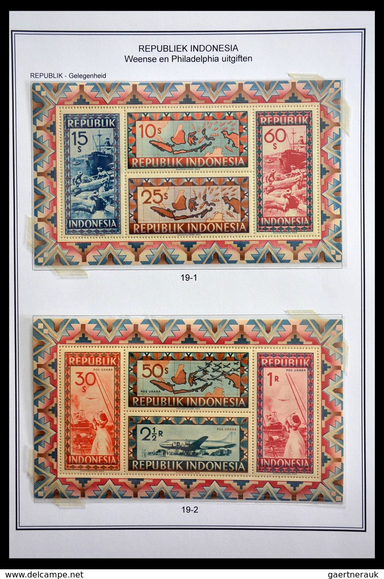 Japanische Besetzung WK II: 1942-1954: Well filled, MNH, mint hinged and used collection Japanese oc