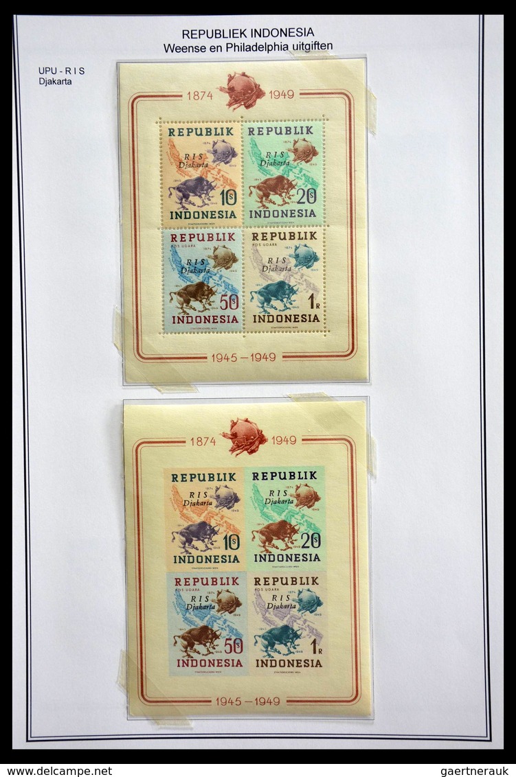 Japanische Besetzung WK II: 1942-1954: Well filled, MNH, mint hinged and used collection Japanese oc