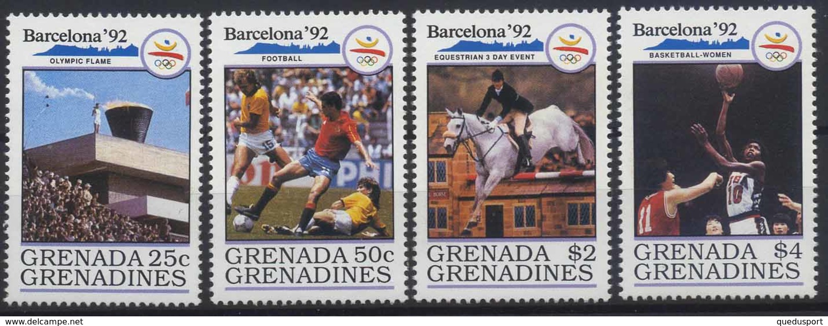 //// Grande Et Grenadines Yvert 1148 / 1151** - Sommer 1992: Barcelone