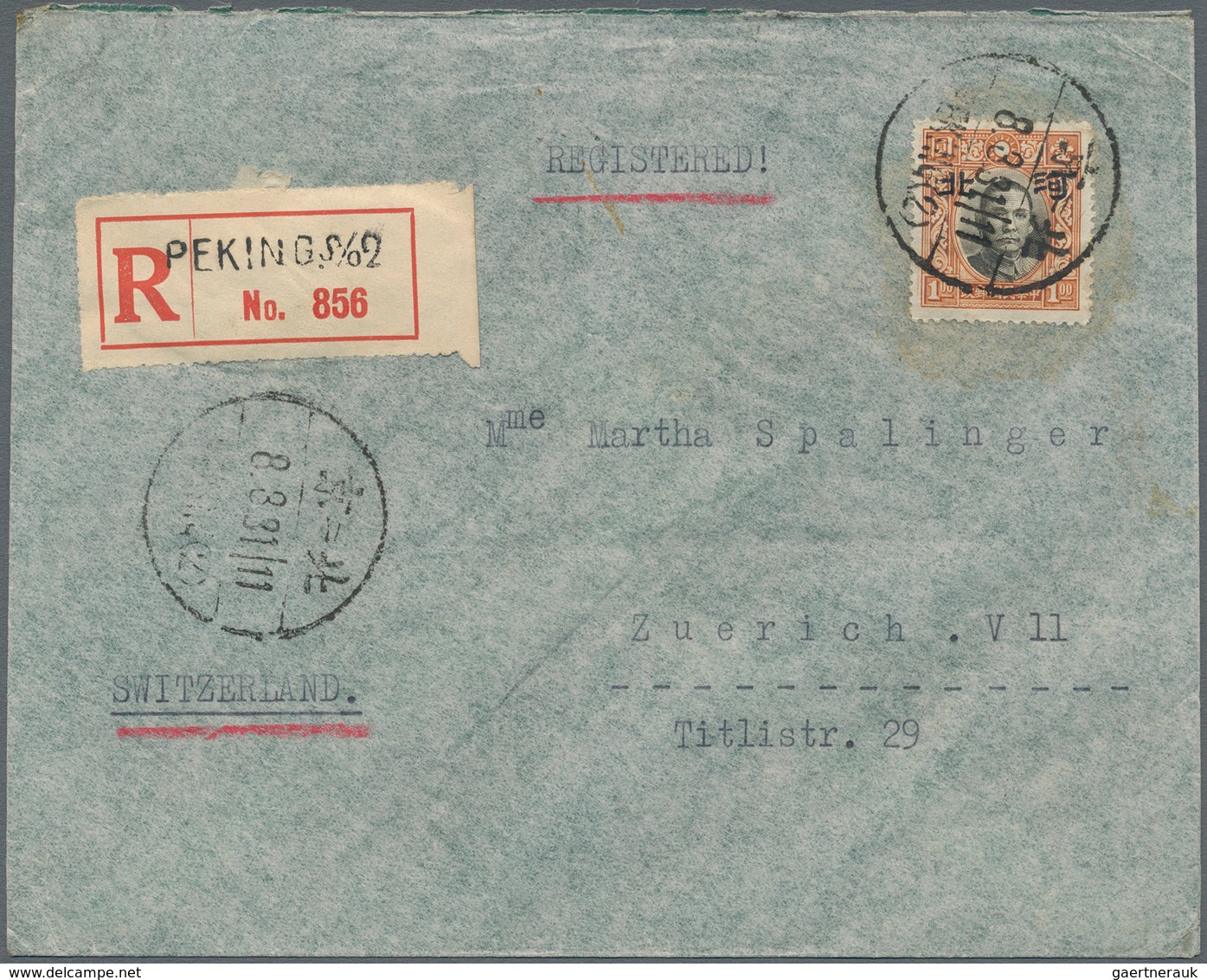 Japanische Besetzung  WK II - China - Nordchina / North China: Hopeh, 1941, Four Covers With Ovpt. I - 1941-45 Nordchina