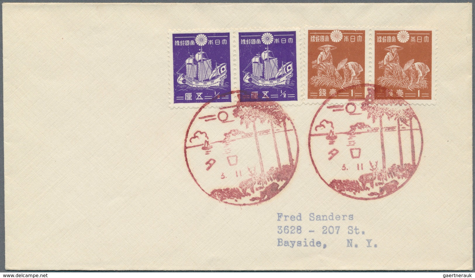 Japan - Besonderheiten: Nanyo - South Sea Mandated Islands, 1928/39, Landscape Postmarks (fukei-in) - Sonstige & Ohne Zuordnung