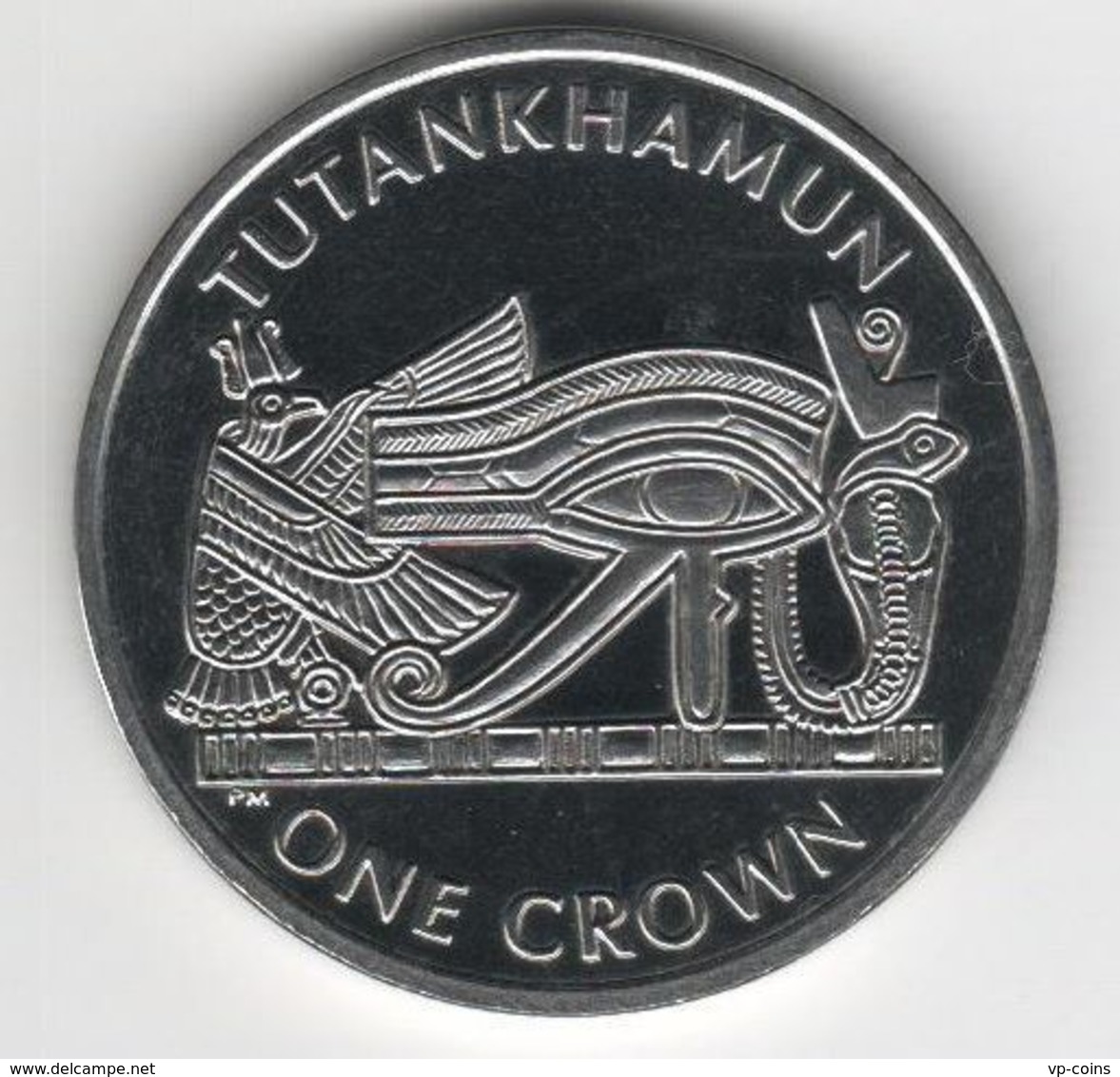 Isle Of Man. Coin. 1 Crown. 2008. UNC. Tutankhamun. The Eye Of Ra. The Great Coin - Île De  Man