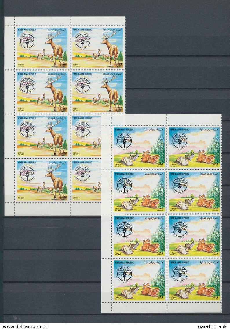 Jemen: 1980/1983, U/m Accumulation Of Mainly Complete Sets Incl. Several Units. Michel Cat.value 2.1 - Jemen