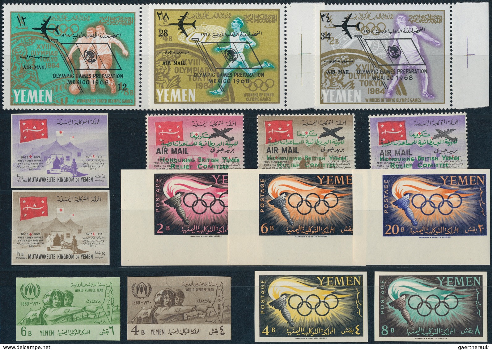 Jemen - Königreich: 1962/1970 (ca.), Substantial Accumulation In A Box With Plenty Of MNH Material O - Jemen