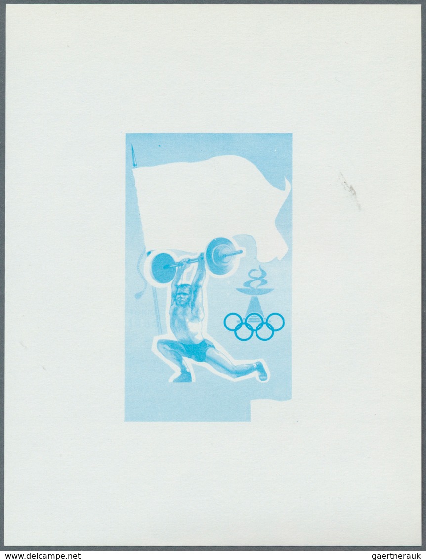 Jemen - Königreich: 1968, Summer OLYMPICS 1924-1968 'National flags and venues' 11 different imperfo