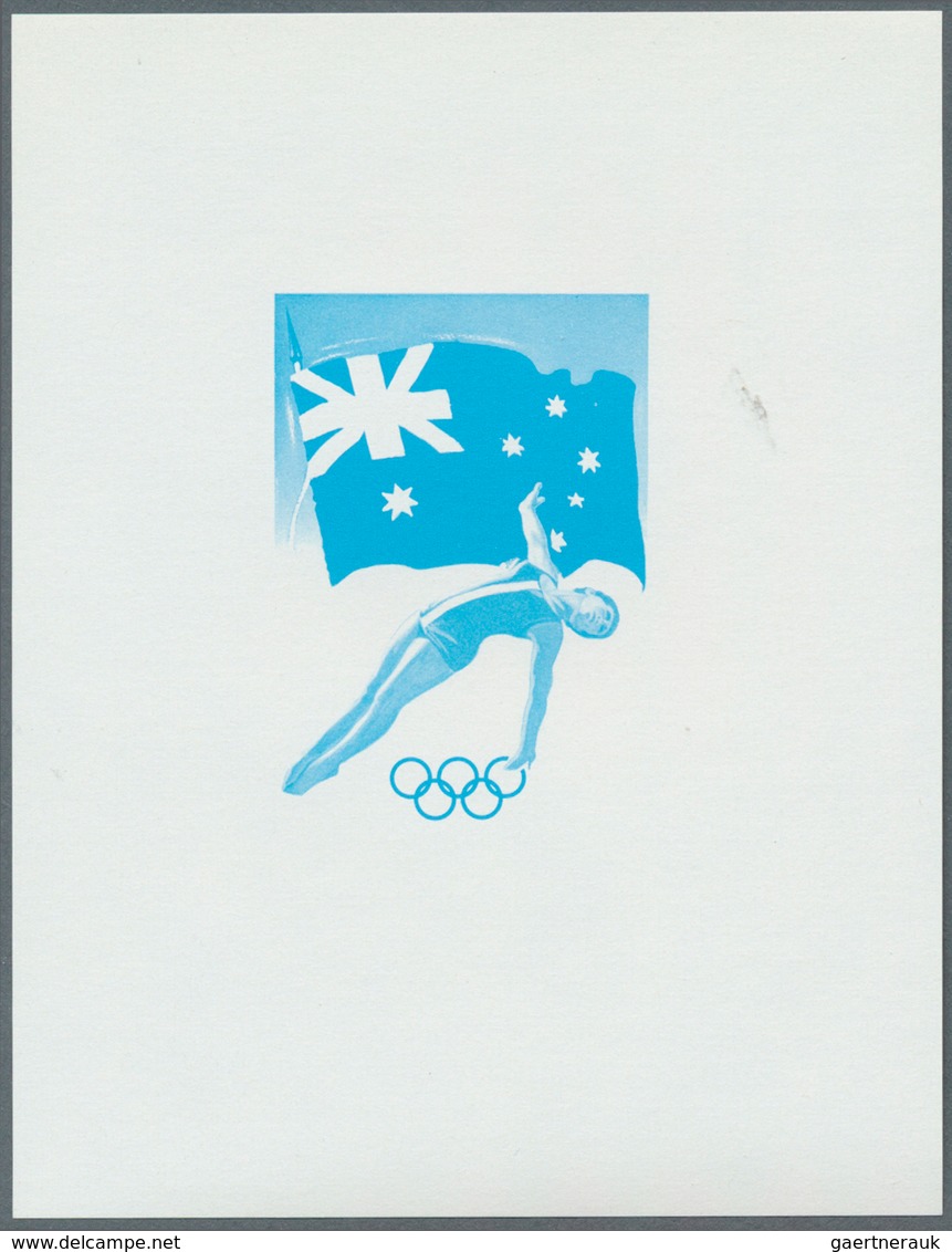 Jemen - Königreich: 1968, Summer OLYMPICS 1924-1968 'National flags and venues' 11 different imperfo