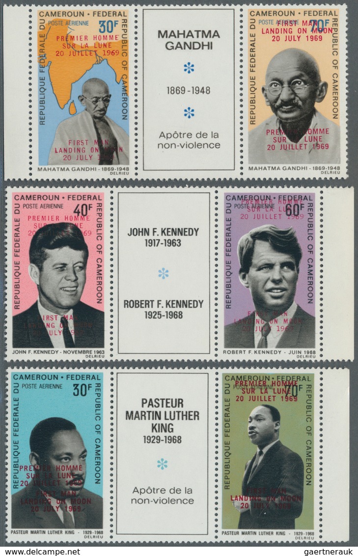 Kamerun: 1969, Prominent Persons (Mahatma Gandhi, Martin Luther King, John F. And Robert F. Kennedy) - Cameroon (1960-...)