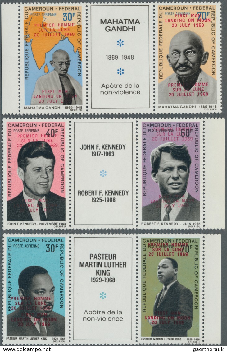 Kamerun: 1969, Prominent Persons (Mahatma Gandhi, Martin Luther King, John F. And Robert F. Kennedy) - Kamerun (1960-...)